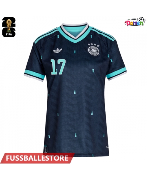 Günstige Deutschland Florian Wirtz #17 Auswärtstrikot Damen WM 2026 Kurzarm